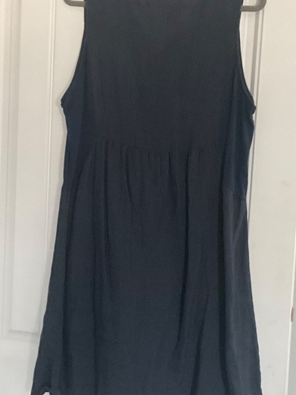 Terzo Millenio Navy Blue Linen Dress - Picture 3 of 4